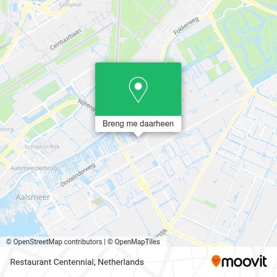 Restaurant Centennial kaart