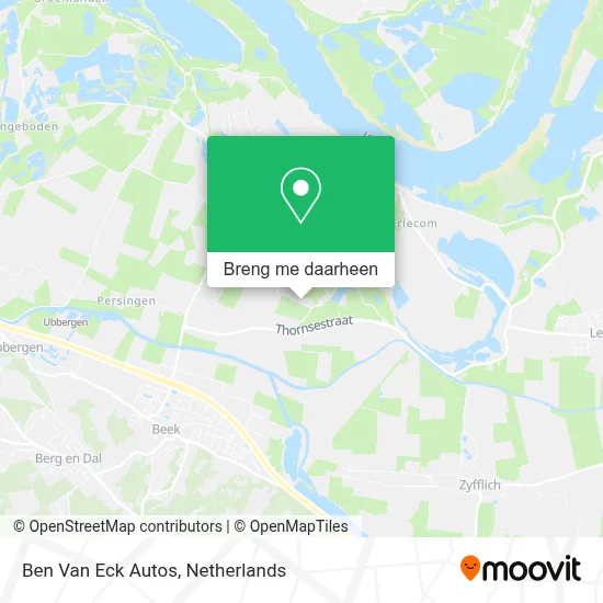 Ben Van Eck Autos kaart