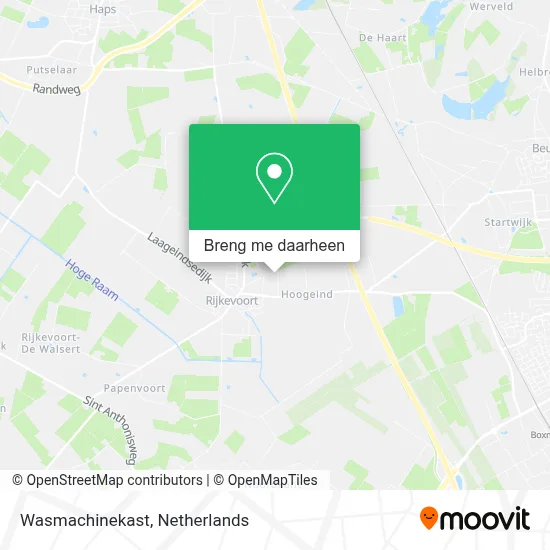 Wasmachinekast kaart