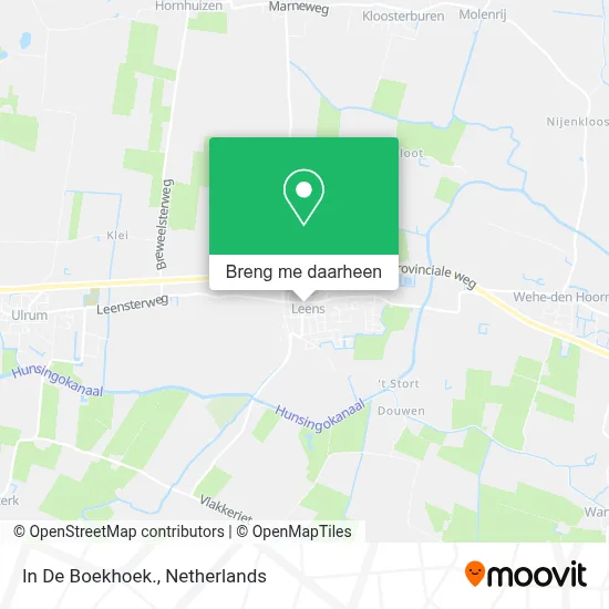 In De Boekhoek. kaart
