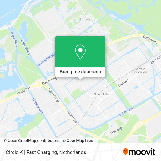 Circle K | Fast Charging kaart