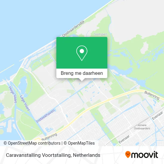 Caravanstalling Voortstalling kaart
