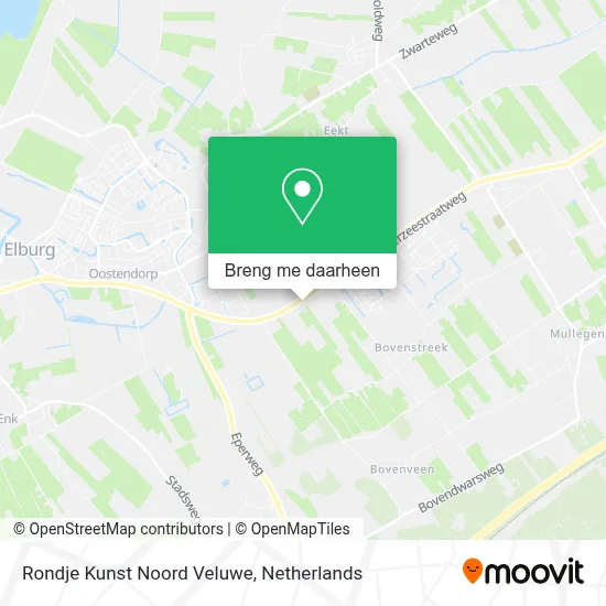 Rondje Kunst Noord Veluwe kaart