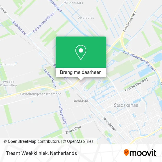Treant Weekkliniek kaart