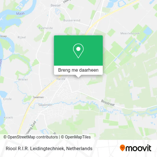 Riool R.I.R. Leidingtechniek kaart