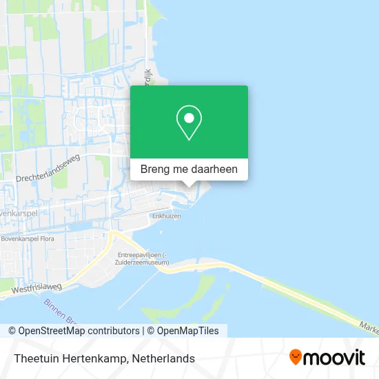 Theetuin Hertenkamp kaart