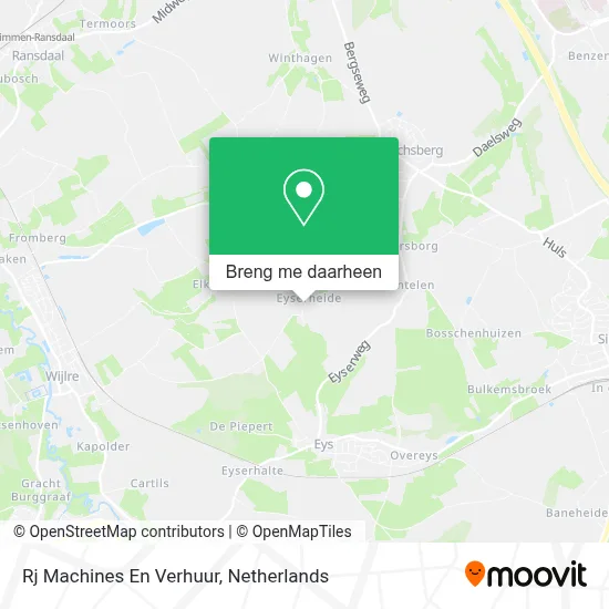 Rj Machines En Verhuur kaart