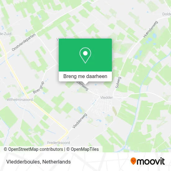 Vledderboules kaart
