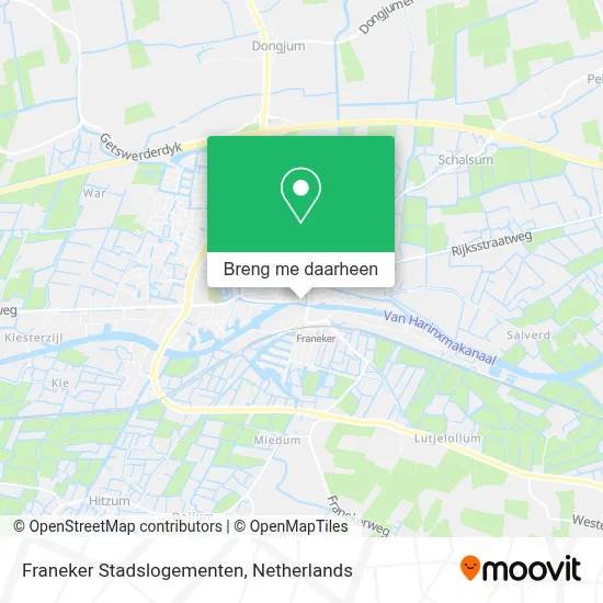 Franeker Stadslogementen kaart