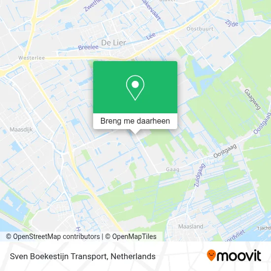 Sven Boekestijn Transport kaart