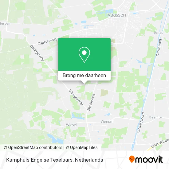 Kamphuis Engelse Texelaars kaart
