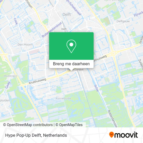 Hype Pop-Up Delft kaart