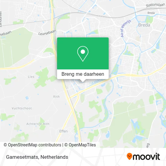 Gamesetmats kaart