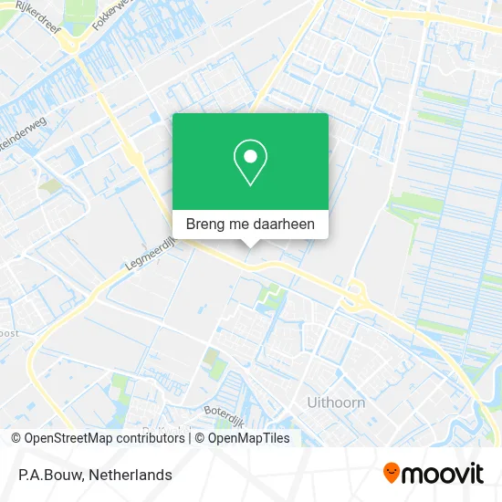 P.A.Bouw kaart