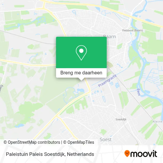 Paleistuin Paleis Soestdijk kaart