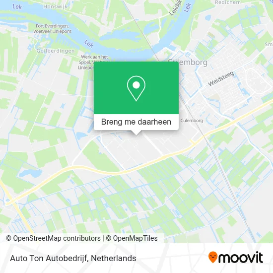 Auto Ton Autobedrijf kaart