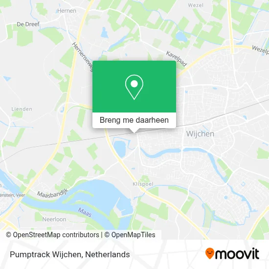 Pumptrack Wijchen kaart