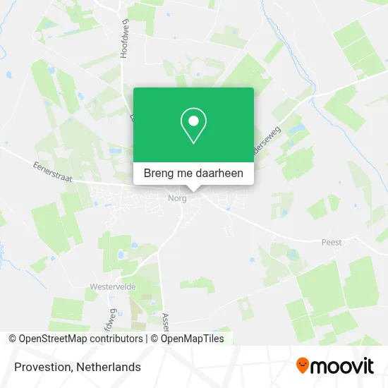 Provestion kaart