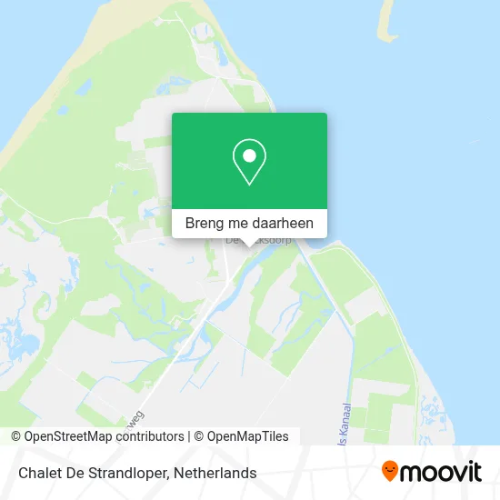 Chalet De Strandloper kaart