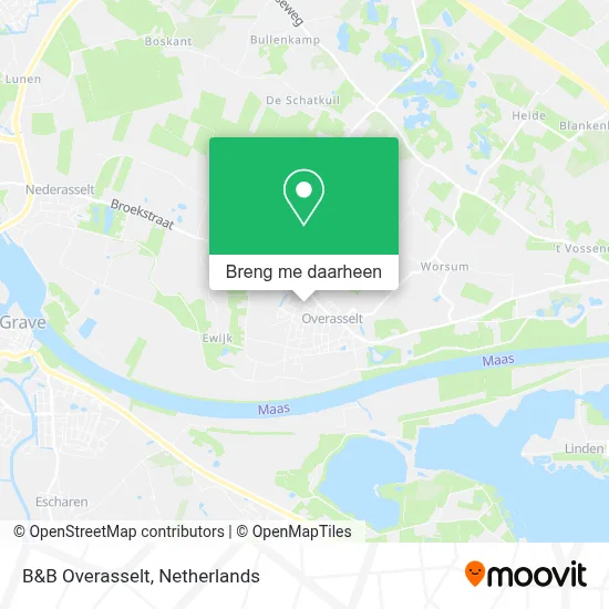 B&B Overasselt kaart