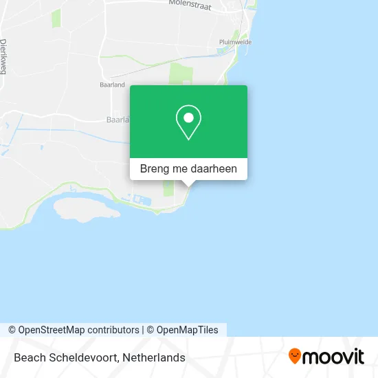 Beach Scheldevoort kaart