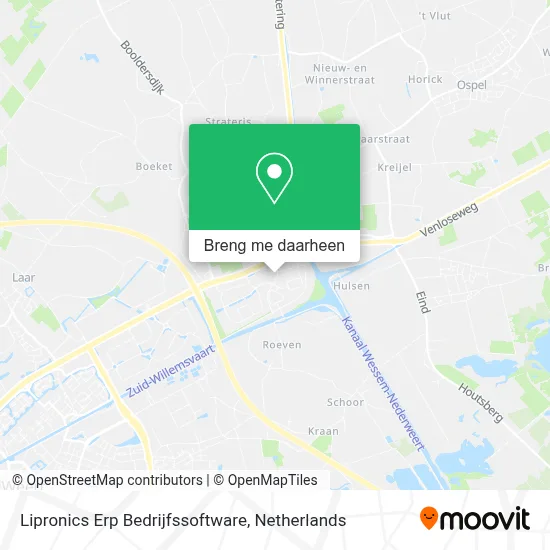 Lipronics Erp Bedrijfssoftware kaart