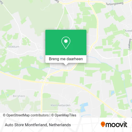 Auto Store Montferland kaart
