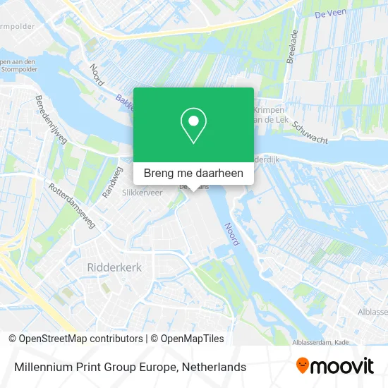 Millennium Print Group Europe kaart