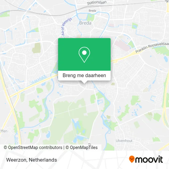 Weerzon kaart