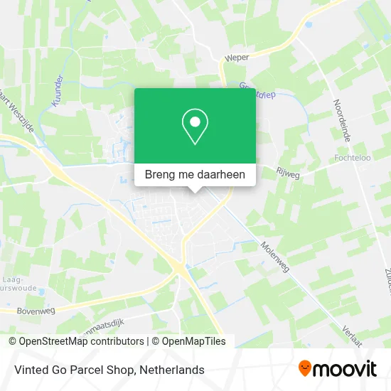 Vinted Go Parcel Shop kaart