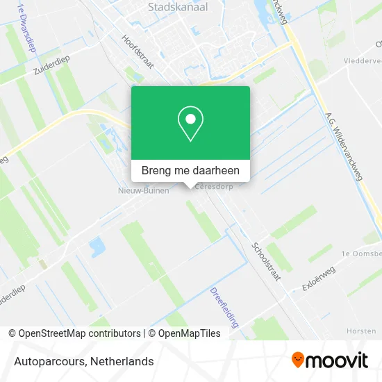 Autoparcours kaart