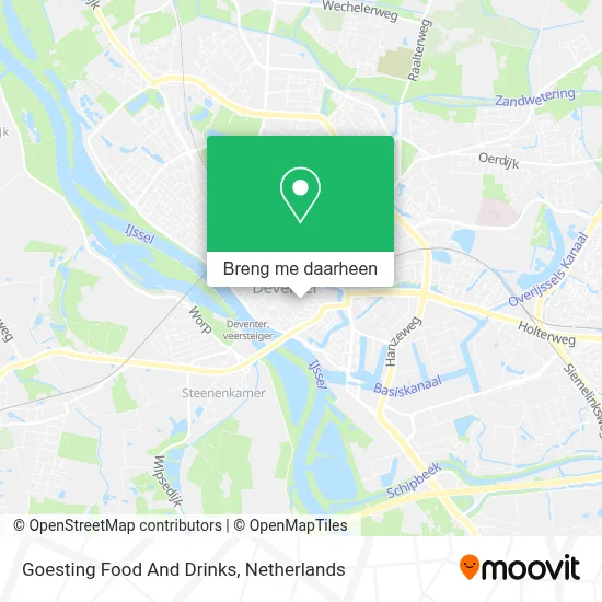 Goesting Food And Drinks kaart