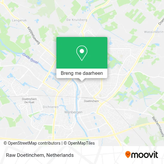 Raw Doetinchem kaart