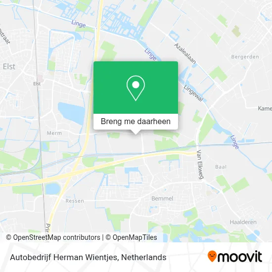 Autobedrijf Herman Wientjes kaart