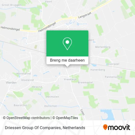 Driessen Group Of Companies kaart
