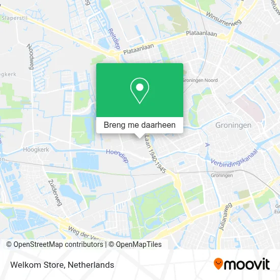 Welkom Store kaart