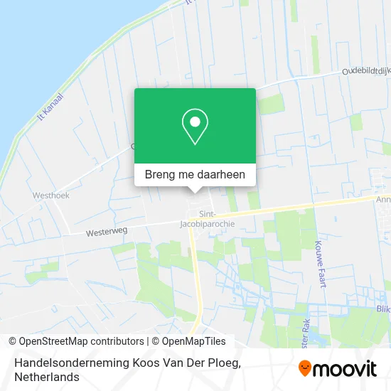 Handelsonderneming Koos Van Der Ploeg kaart
