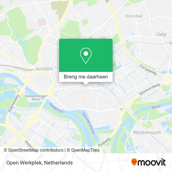 Open Werkplek kaart