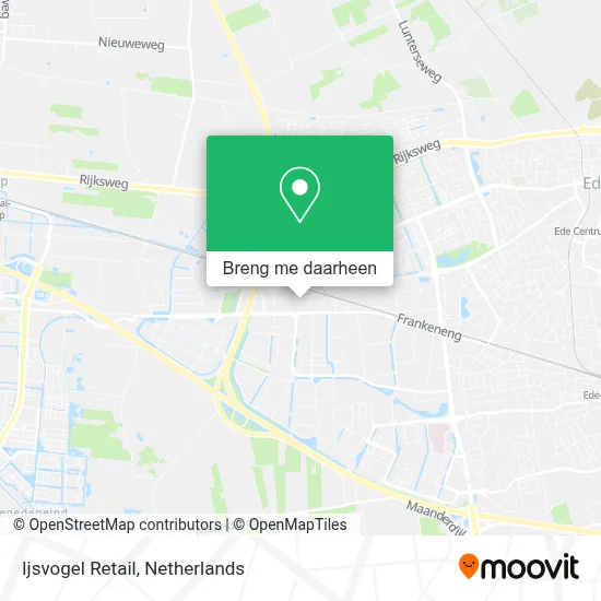 Ijsvogel Retail kaart