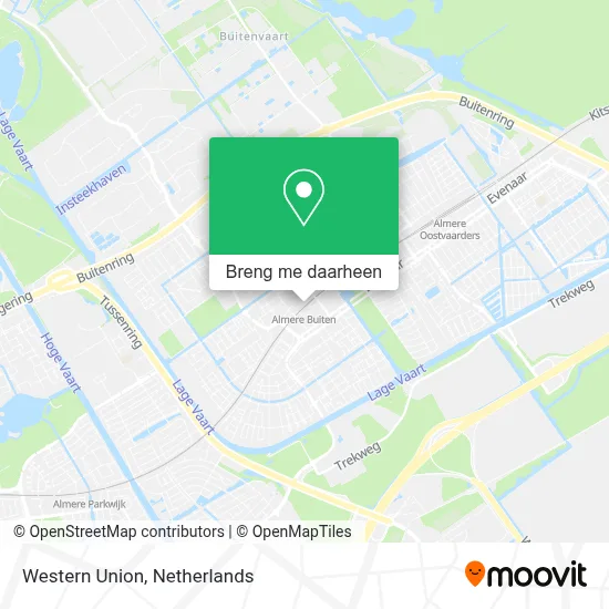 Western Union kaart