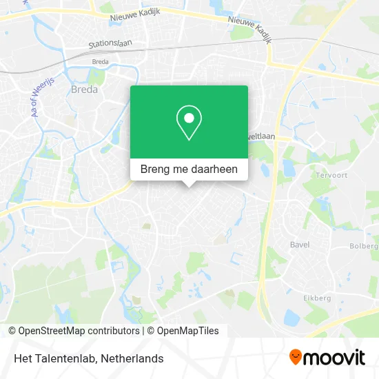 Het Talentenlab kaart