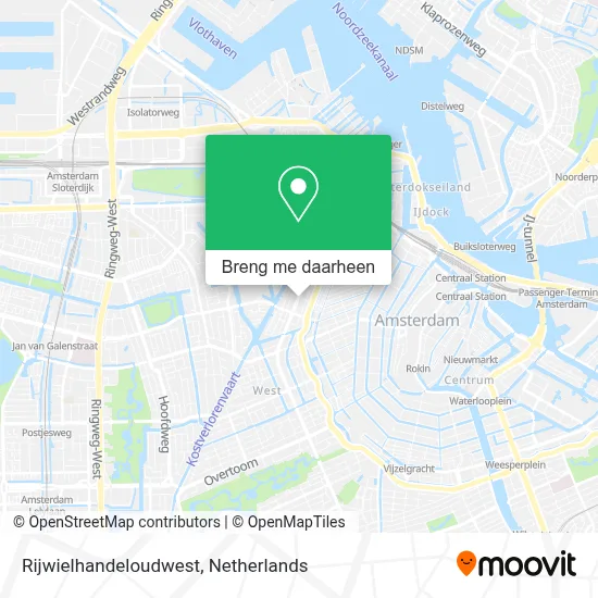 Rijwielhandeloudwest kaart