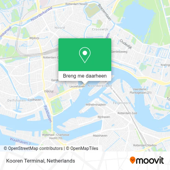 Kooren Terminal kaart