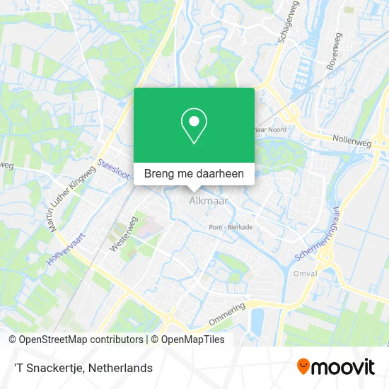 'T Snackertje kaart