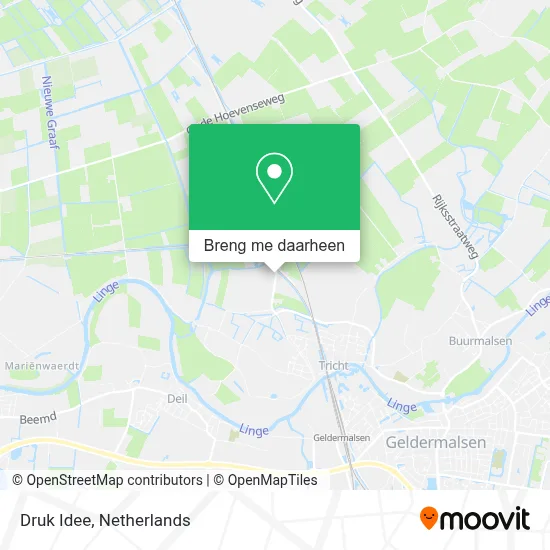 Druk Idee kaart