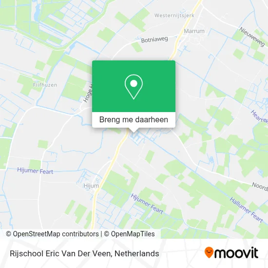 Rijschool Eric Van Der Veen kaart