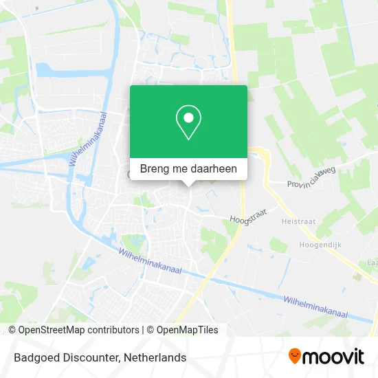 Badgoed Discounter kaart