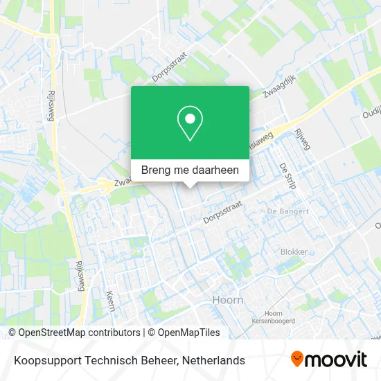Koopsupport Technisch Beheer kaart