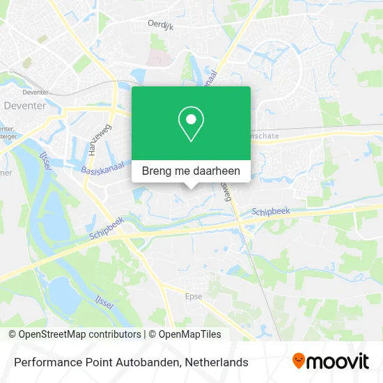 Performance Point Autobanden kaart