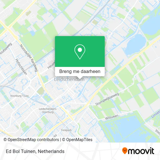 Ed Bol Tuinen kaart